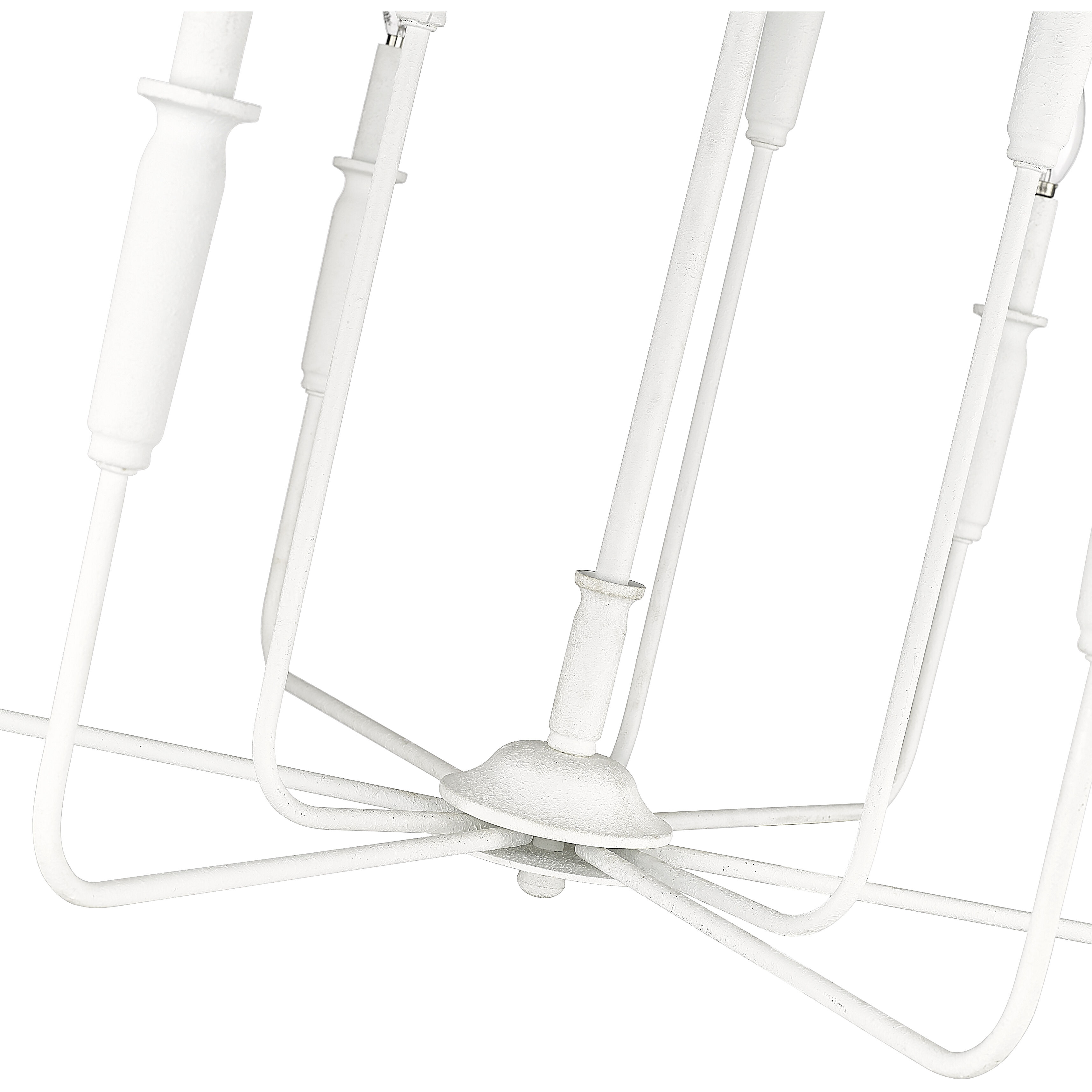 Savanne 9 Light 31.9 inch Textured White Chandelier Ceiling Light